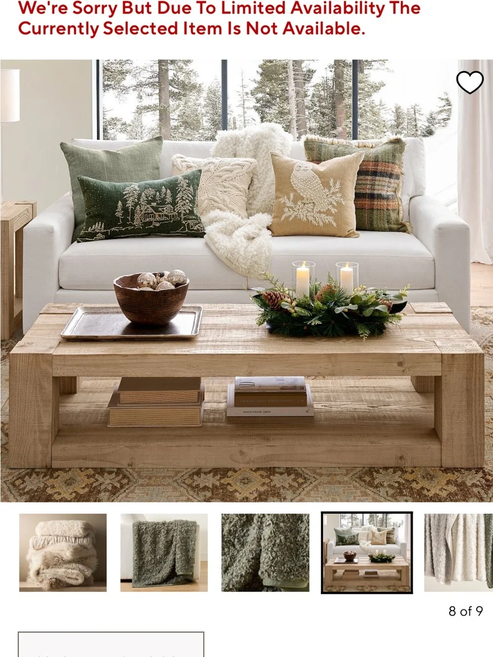 NWT Pottery Barn Curled Luxe faux fur throw.  Ivory 50x60.